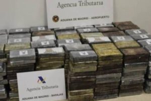 Cocaína hallada en España procedente de Bolivia