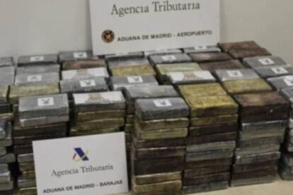 Cocaína hallada en España procedente de Bolivia