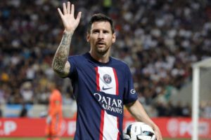 El futbolista argentino, Lionel Messi, se despide del PSG