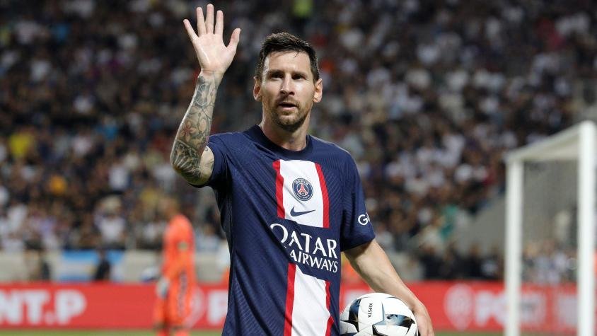 El futbolista argentino, Lionel Messi, se despide del PSG
