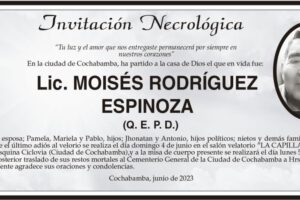 Lic. Moisés Rodríguez Espinoza Q. E. P. D.