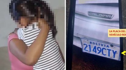 Robo de vehículo con niña en Ivirgazama