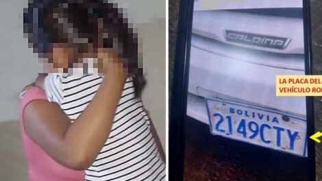 Robo de vehículo con niña en Ivirgazama