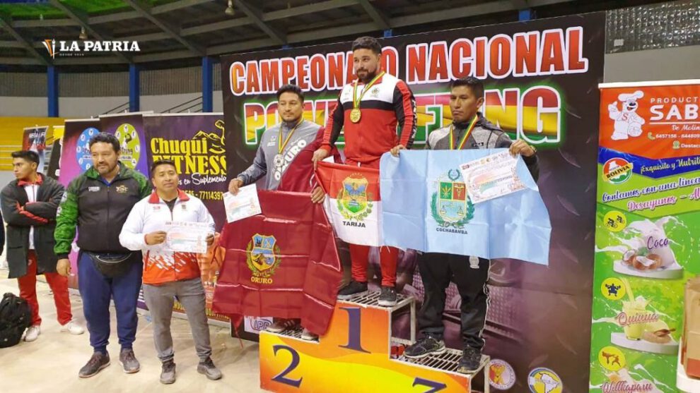 Luis Terrazas López en el torneo nacional de powerlifting