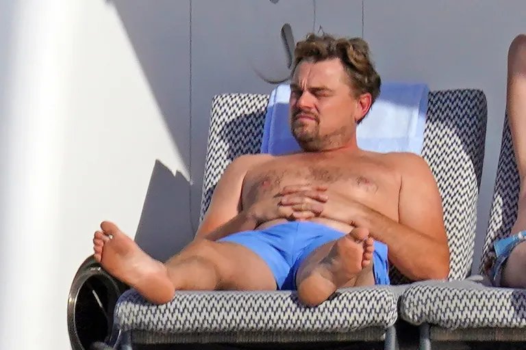 Leonardo DiCaprio disfrutando del sol en Ibiza
