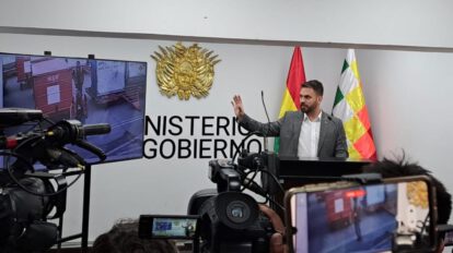 Ministro de Gobierno, Eduardo Del Castillo habla sobre el caso Narcovuelo