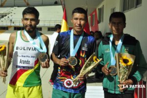 Atletas orureños en Grand Prix de atletismo