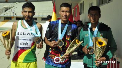 Atletas orureños en Grand Prix de atletismo