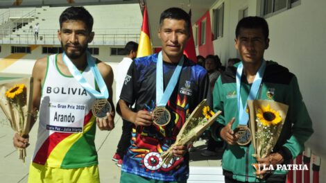 Atletas orureños en Grand Prix de atletismo