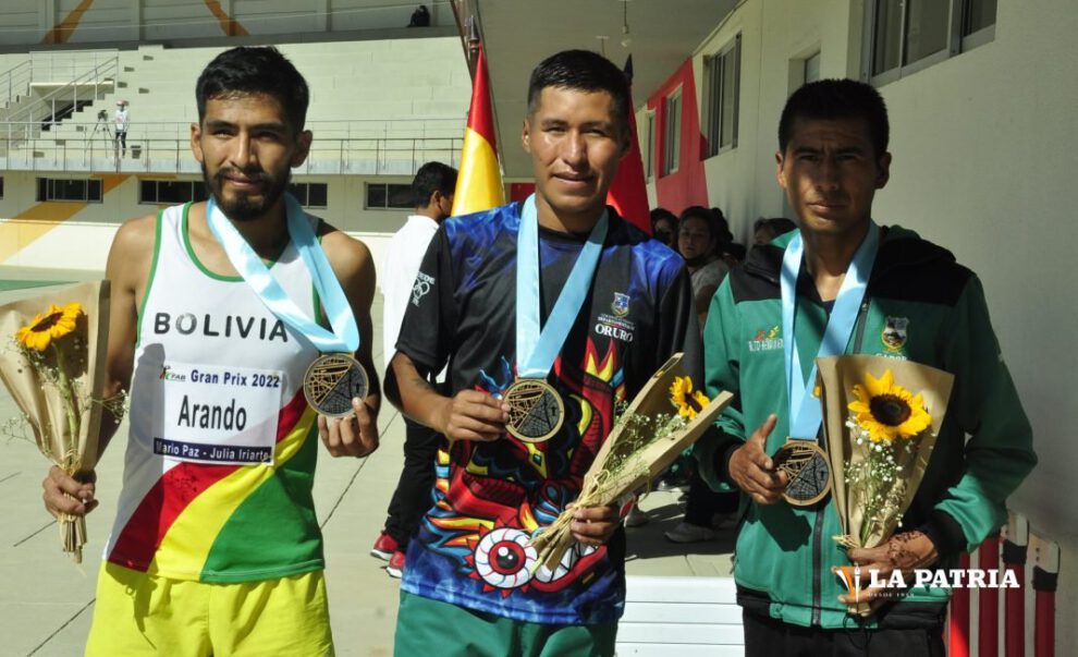 Atletas orureños en Grand Prix de atletismo