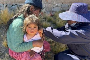 Campaña de vacunación contra el sarampión y la polio en Oruro