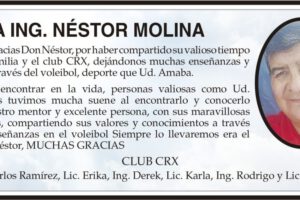 Necrológico Néstor Molina