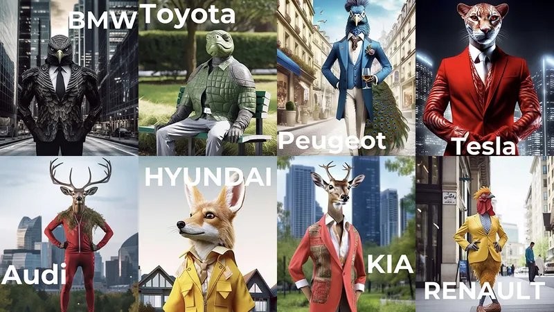 Inteligencia Artificial y marcas de auto