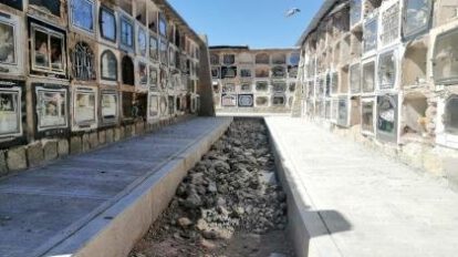 Exhumación de restos en Cementerio General