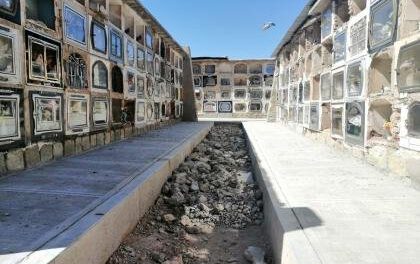 Exhumación de restos en Cementerio General