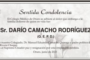 Darío Camacho Rodríguez Q. E. P. D.