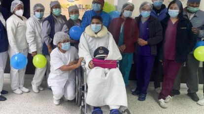 Cadete sobreviviente agradece a médicos y familiares