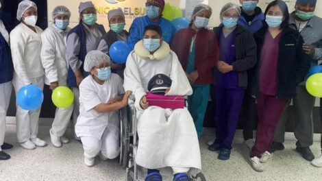 Cadete sobreviviente agradece a médicos y familiares