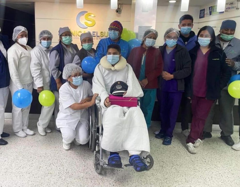 Cadete sobreviviente agradece a médicos y familiares