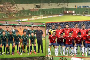 Bolivia frente a Chile en partido amistoso