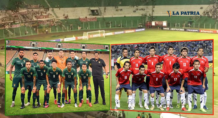 Bolivia frente a Chile en partido amistoso