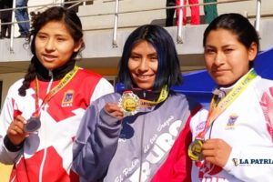 Mayra Quispe campeona nacional de Marcha