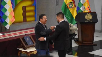 Carlos Eduardo Del Castillo como Ministro de Gobierno tras su destitución