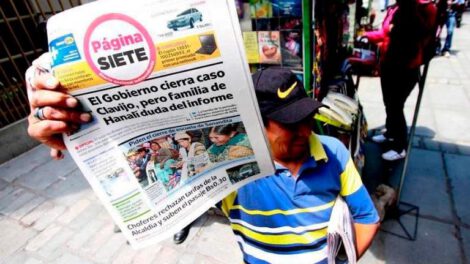 Cierre de Página Siete en La Paz