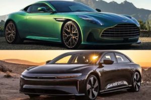 Tecnología en vehículos eléctricos de Lucid y Aston Martin
