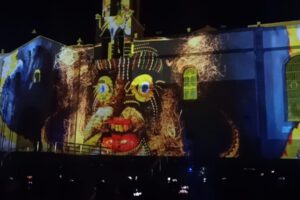 Oruro se ilumina con un espectáculo de Mapping Audiovisual