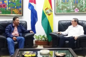 Visita del Presidente boliviano a Cuba