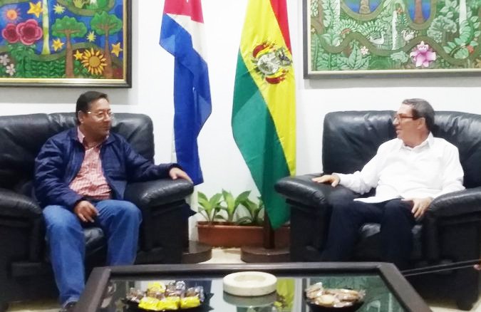 Visita del Presidente boliviano a Cuba