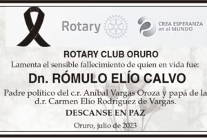 Dn. Rómulo Elío Calvo, obituario