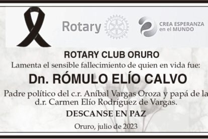 Dn. Rómulo Elío Calvo, obituario