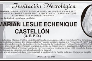Lic. Marian Leslie Echenique Castellón Q. E. P. D.