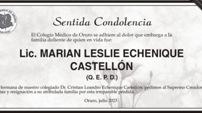 Lic. Marian Leslie Echenique Castellón Q. E. P. D.