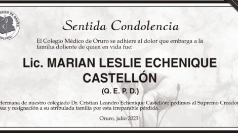 Lic. Marian Leslie Echenique Castellón Q. E. P. D.