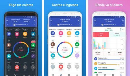 Aplicaciones de finanzas personales en un teléfono móvil
