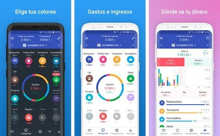 Aplicaciones de finanzas personales en un teléfono móvil