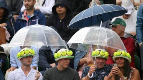 Lluvia arruina jornada en Wimbledon