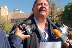 Evo Morales y el abogado Ludwig Ledezma