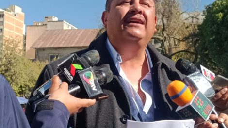 Evo Morales y el abogado Ludwig Ledezma