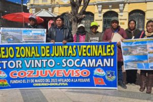 Reubicación de empresas ilegales en Vinto-Socamani