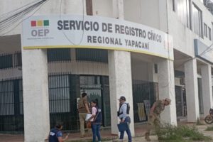 Cédula de identidad falsa en el Servicio de registro Cívico de Yapacaní