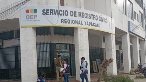 Cédula de identidad falsa en el Servicio de registro Cívico de Yapacaní