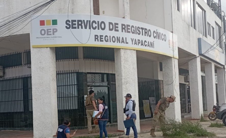 Cédula de identidad falsa en el Servicio de registro Cívico de Yapacaní