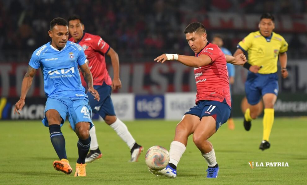 Amaral fue parte del equipo de Wilstermann en el cotejo que jugó contra Blooming