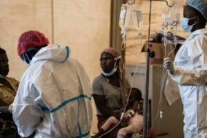 Paciente con cólera en Sudáfrica