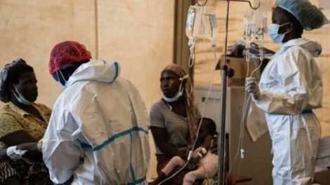 Paciente con cólera en Sudáfrica