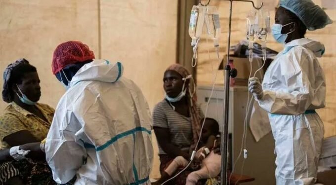Paciente con cólera en Sudáfrica